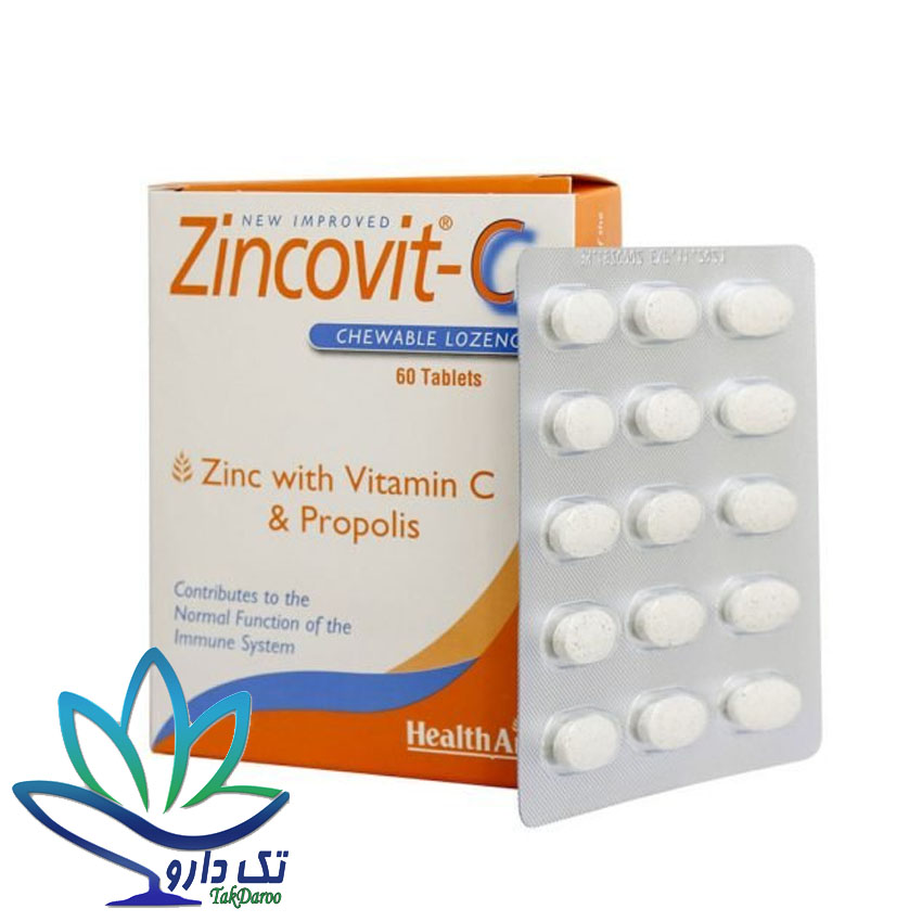 قرص جویدنی زینکوویت ث هلث اید ۶۰ عددی